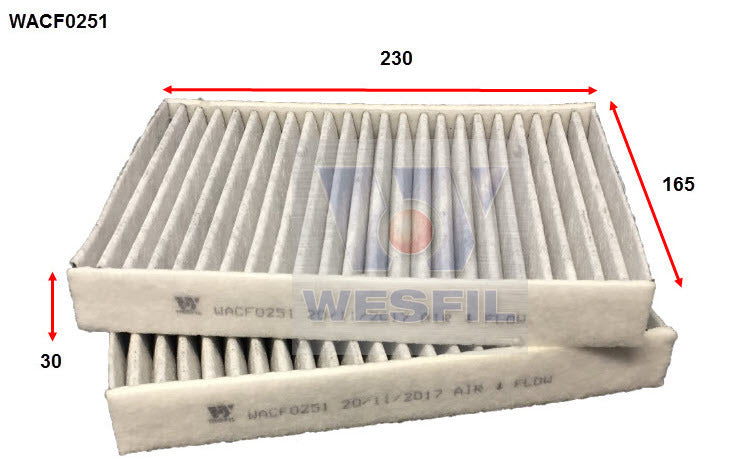 Cabin Filter RCA440M Fits BMW WACF0251 - Wesfil