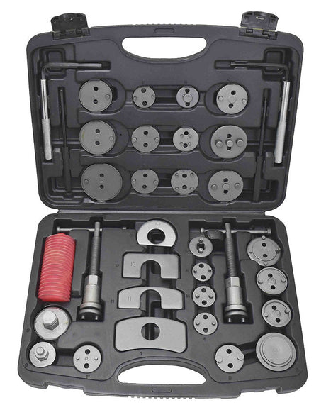 35 Piece Master Kit Brake Caliper Rewind Grease Injector Bottle - PKTool | Universal Auto Spares