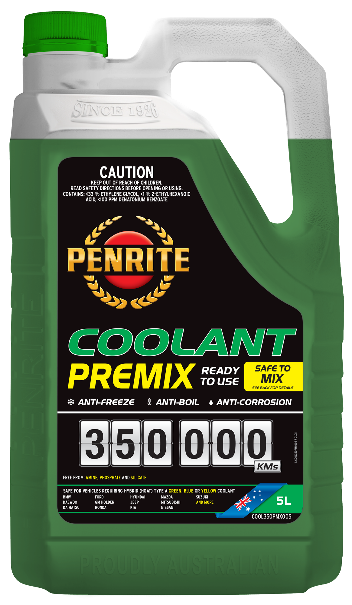 350,000 KM Green Premix 5L - Penrite