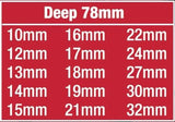 35pc 1/2” Dr 6pt Short & Deep Impact Socket Set - PKTools | Universal Auto Spares