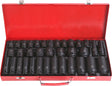 35pc 1/2” Dr 6pt Short & Deep Impact Socket Set - PKTools