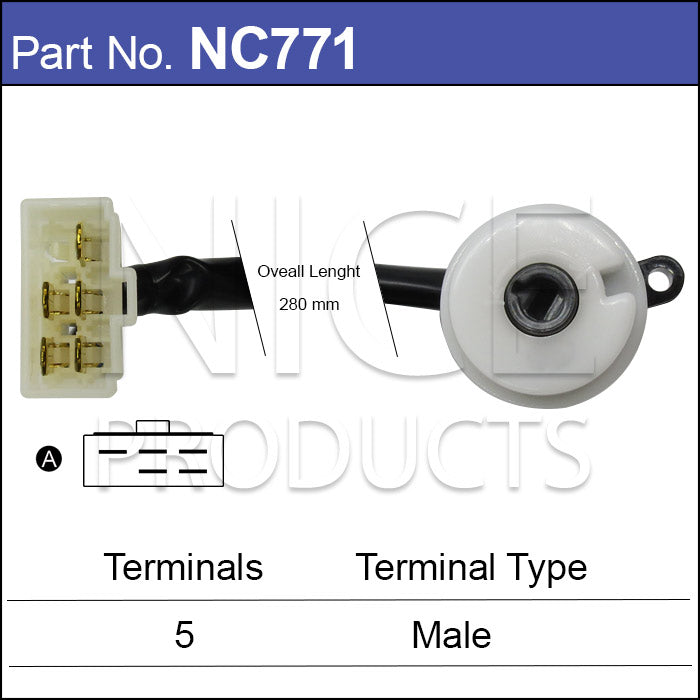 Ignition Switch NC771 - Nice Products | Universal Auto Spares