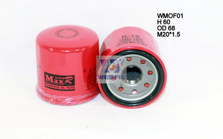 Oil Filter Motorcycle Fits Honda/Suzuki/Kawasaki WMOF01 - Wesfil
