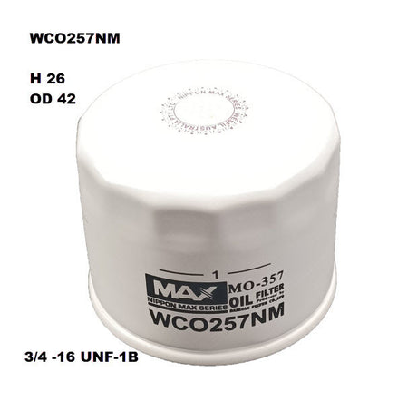 Oil Filter Fits Ford WCO257NM - Wesfil
