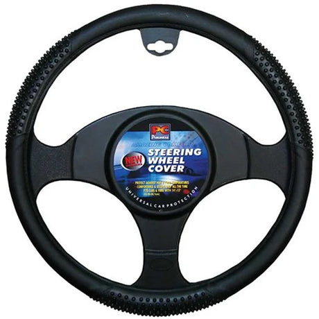 Steering Wheel Cover 38cm Black With Massage - PC Procovers