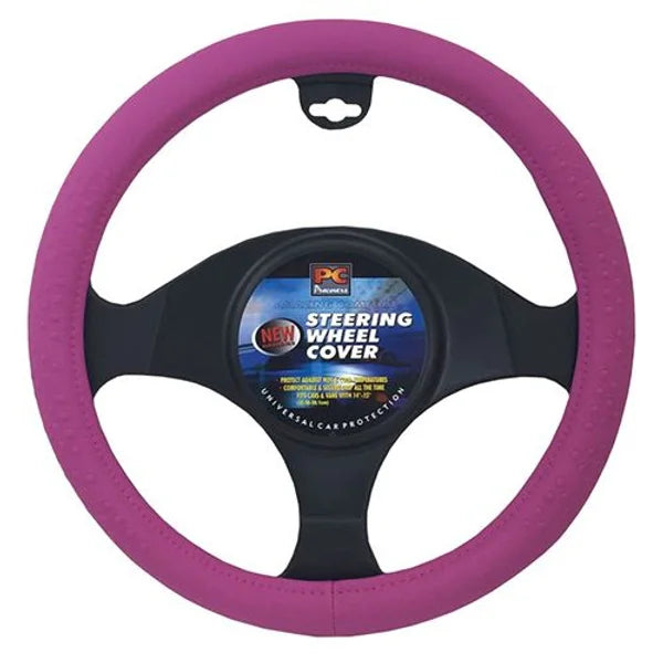 Steering Wheel Cover 38cm Microfiber Pink - PC Procovers