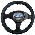 Steering Wheel Cover 38cm Rough Leather Look Black - PC Procovers
