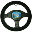 Steering Wheel Cover 38cm Smooth Leather Feel Black - PC Procovers
