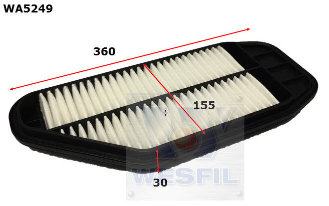 Air Filter A1786 Fits Holden WA5249 - Wesfil