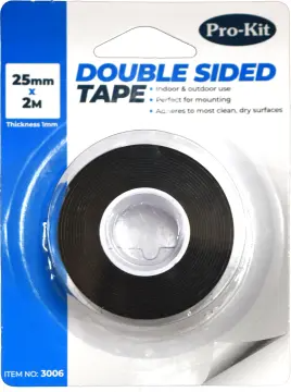 Double Sided Tape 25mm x 2m - Pro-Kit | Universal Auto Spares