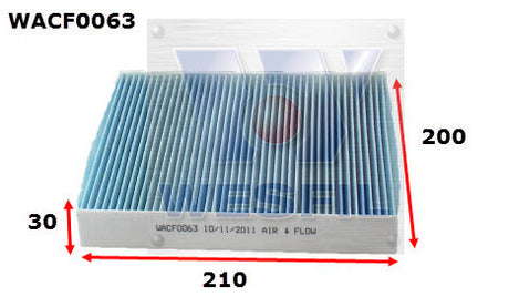 Cabin Filter Fits Alfa WACF0063 - Wesfil