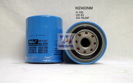 Oil Filter Z493 Fits Subaru WZ493NM - Wesfil