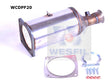 Diesel Particulate Filter (DPF) RPF221 Fits Citroen WCDPF20 - Wesfil
