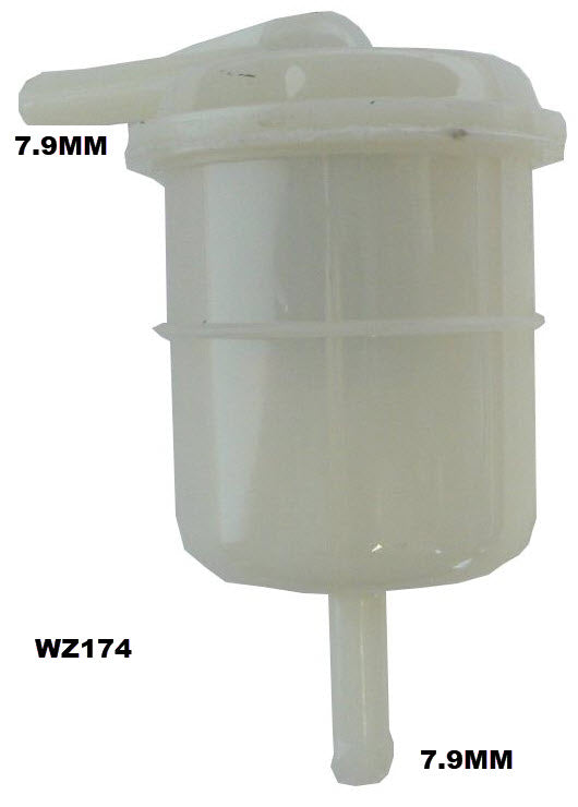 Plastic In-Line Fuel Filter Z174 Mitsubishi WZ174 - Cooper