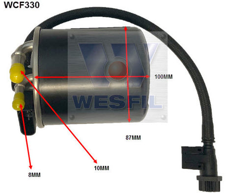 Diesel Fuel Filter Fits Mercedes WCF330 - Wesfil