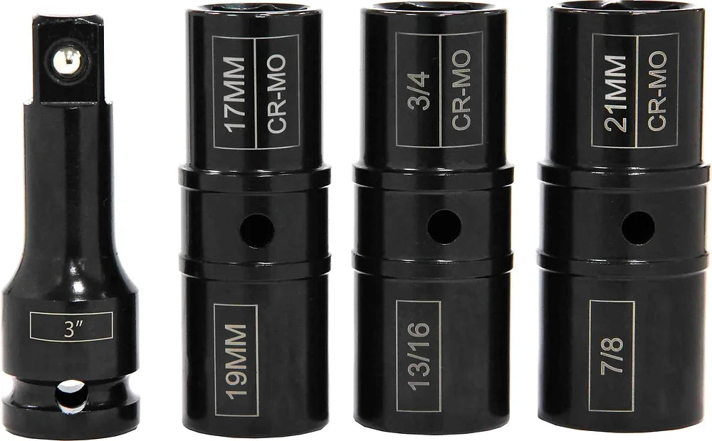 4 Piece 1/2” Impact Flip Socket Set - PKTool