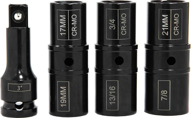 4 Piece 1/2” Impact Flip Socket Set - PKTool