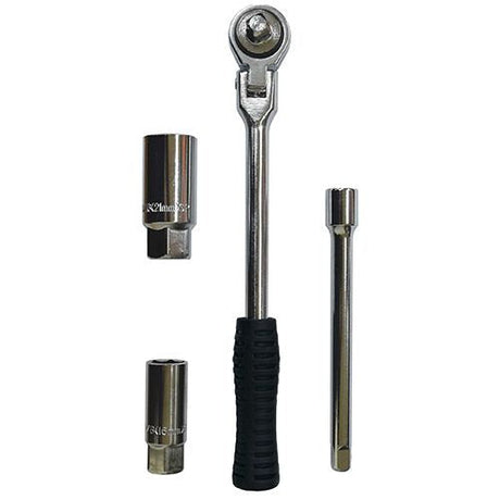 4 Piece 3/8” DR Flexi-Ratchet Spark Plug Spanner Set - PKTool