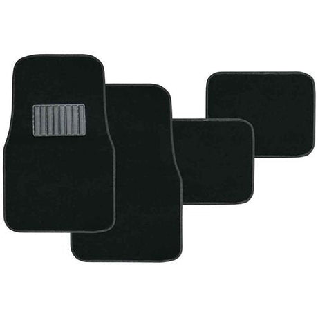 4 Piece Black Carpet Mat Set Budget Mat Set - PC Procovers | Universal Auto Spares