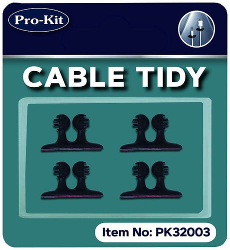 4 Piece Cable Tidy and Suits All Devices - PKTool | Universal Auto Spares