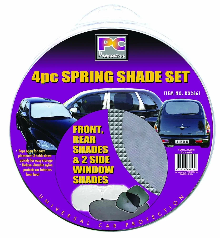 4 Piece Twist Sun Shade Set (Front, 2 Sides & Rear) - PC Procovers