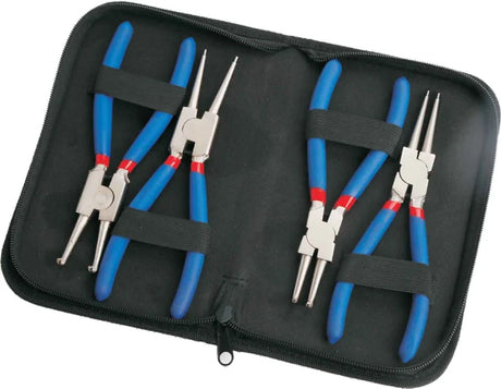 4 Pieces 225mm Circlip Plier Set Spring Loaded Handle - PKTool