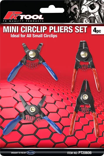 4 Pieces Mini Circlip Pliers Set - PKTool