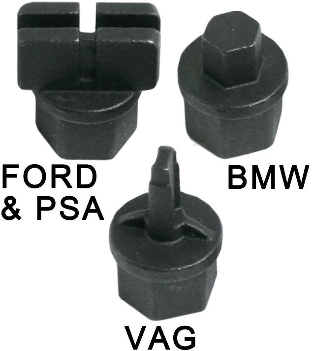 4 Pieces Plastic Oil Pan Drain Plug Tool Set Damage Free Plug Removal - PKTool