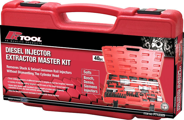 40 Piece Diesel Injector Extractor Master Kit - PKTool
