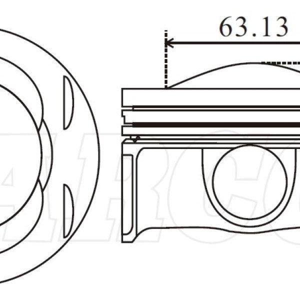 Piston & Ring Set JAGUAR/LANDROVER 508PN 40104600 - NASON