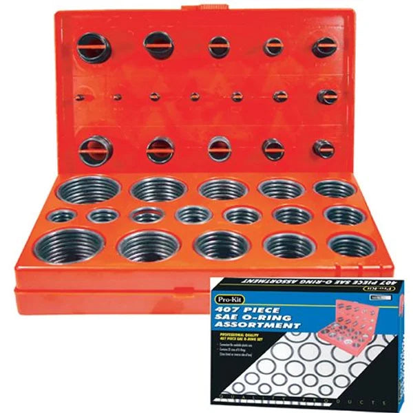 407 Piece SAE O-Ring Assortment - PKTool