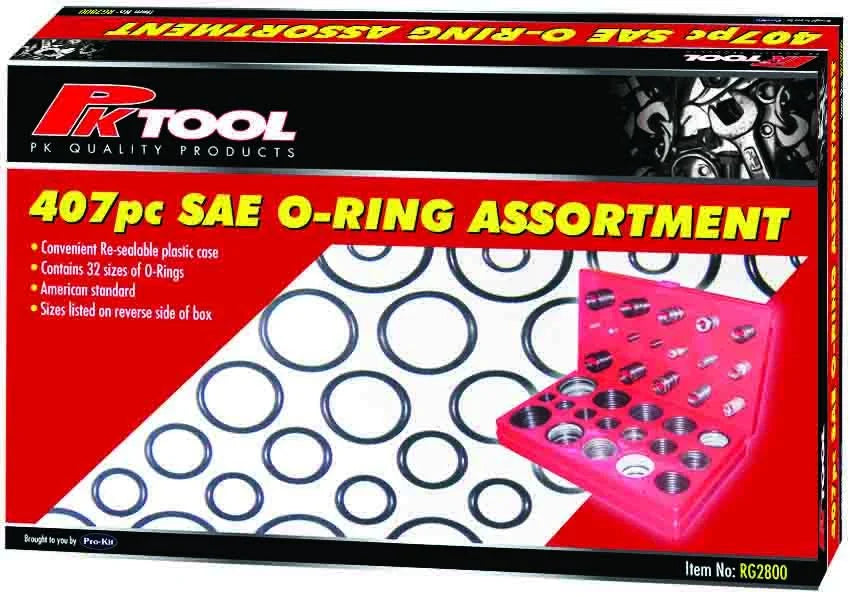 407 Piece SAE O-Ring Assortment - PKTool