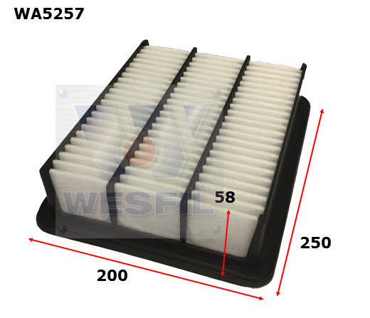 Air Filter A1934 Fits Mazda WA5257 - Wesfil