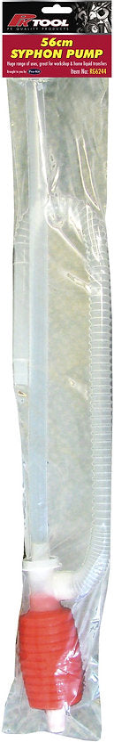 40cm Solid Pipe Plastic Bulb Syphon Pump 56cm Hose - PKTool