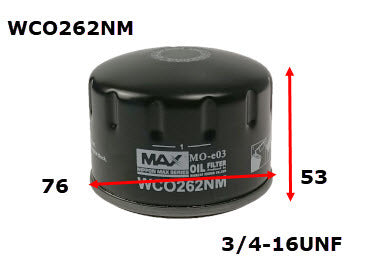Oil Filter Fits BMW WCO262NM - Wesfil