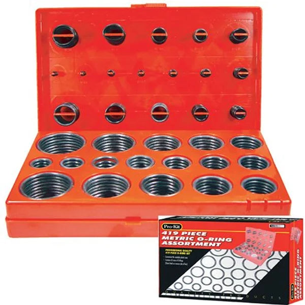 419 Piece Metric O-Ring Assortment - PKTool