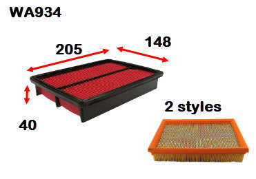 Air Filter A1272 Fits Ford/Mazda WA934 - Wesfil