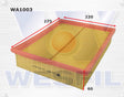 Air Filter A1536 Fits Volkswagen WA1003 - Wesfil