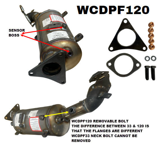 Diesel Particulate Filter (DPF) Fits Subaru WCDPF120 - Wesfil