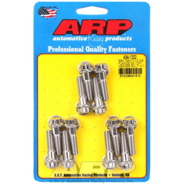 Header Bolt Kit HEADER BOLT KIT M8 3/8" FLANGE 434-1202 - ARP