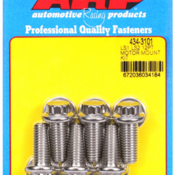 Motor Mount Bolt Kit CHEV LS1 LS2 MOTOR MOUNT BOLTS 434-3101 - ARP