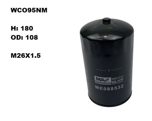 Oil Filter Fits Mitsubishi WCO95NM - Wesfil