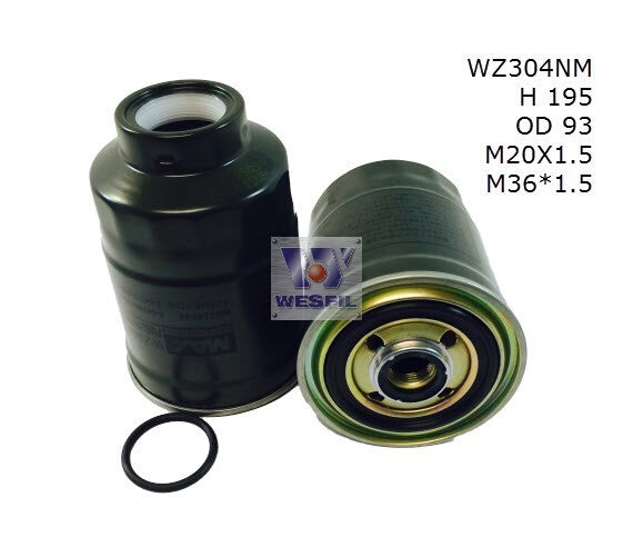 Diesel Fuel Filter Z304 Fits Holden/Mitsubishi WZ304NM - Wesfil