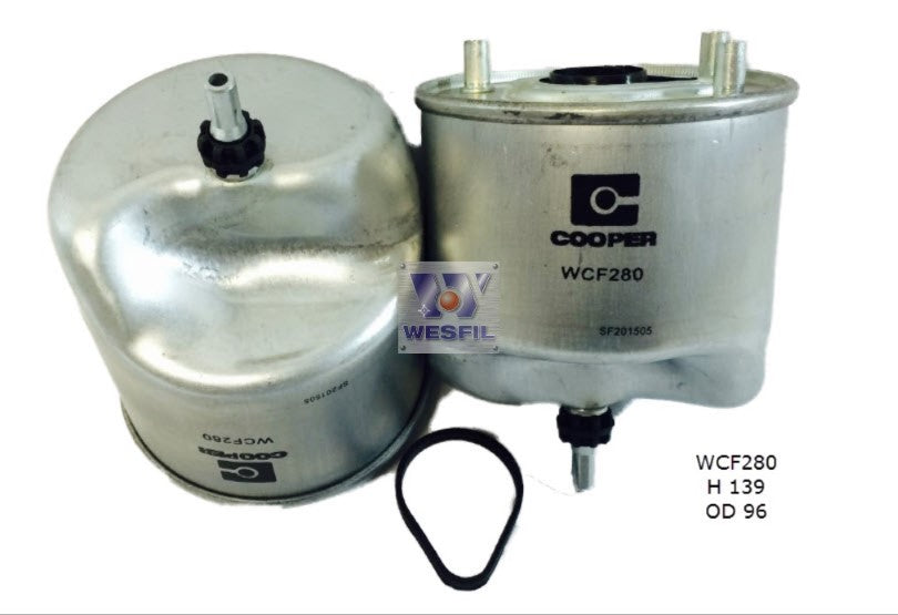 Diesel Fuel Filter Z968 Citroen/Peugeot WCF280 - Cooper