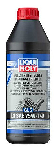 Fully Synthetic Hypoid Gear Oil (GL5) LS SAE 75W-140 1L - LIQUI MOLY