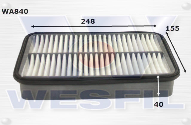Air Filter A454 Fits Holden WA840 - Wesfil