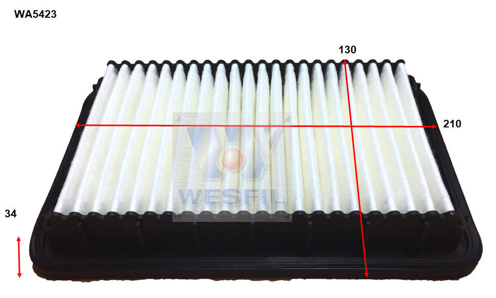 Air Filter A1924 Fits Kia WA5423 - Wesfil