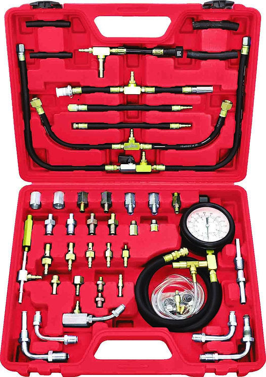 46 Piece Master Kit Petrol Engine Fuel Injection Pressure Tester Set - PKTool