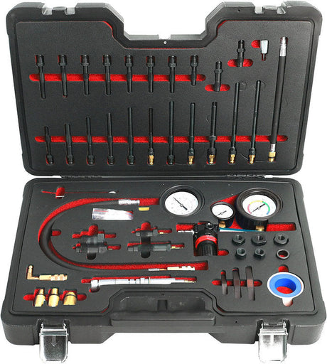 46 Piece Petrol & Diesel Engine Compression & Leak Tester Master Kit - PKTool | Universal Auto Spares