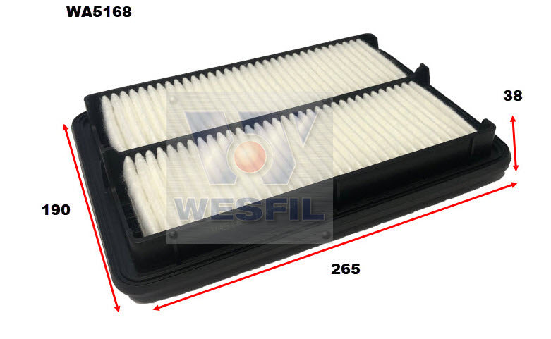 Air Filter A1758 Fits Nissan WA5168 - Wesfil